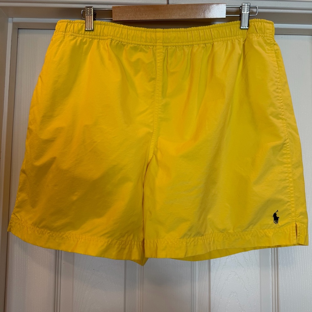 Polo Sport Ralph Lauren Swim Trunks Vintage Mens XL Yellow